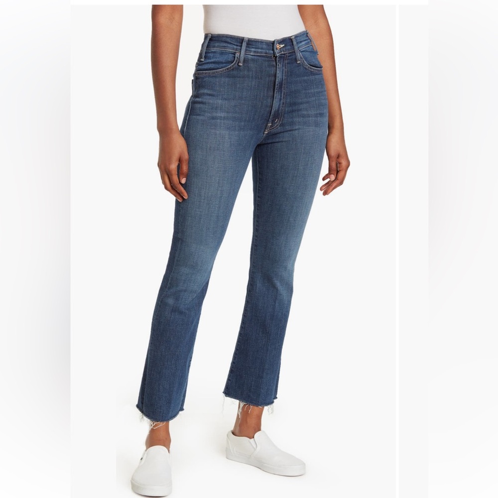Mother The Hustler Fray Ankle Jeans